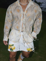 Vacation Tie-Up Long-Sleeve Shirt 5