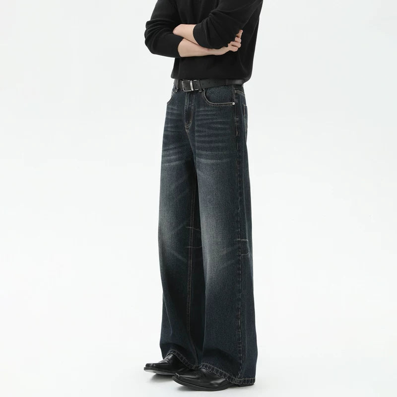 Vintage Distressed Wide Leg Jeans Pants 5