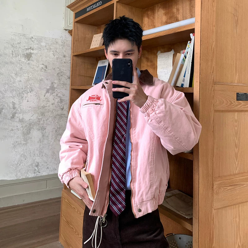 Vintage Fleece-Lined Workwear Cotton Jacket 2