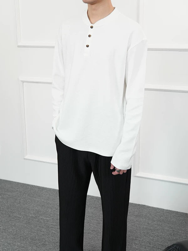 1627207:28320,5936248936348,1627207:28320,5936248936347,1627207:28320,5936248936346,1627207:28320,5936248936345,5936248936348,5936248936347,5936248936346,5936248936345, Waffle Knit Long-Sleeve Henley T-Shirt