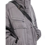 Washed Distressed Cotton Bomber Jacket 4