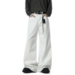 6186656742513,6186656742514,6186656742515,6186656742516,6186656742517, Washed Distressed Wide Leg Jeans Pants