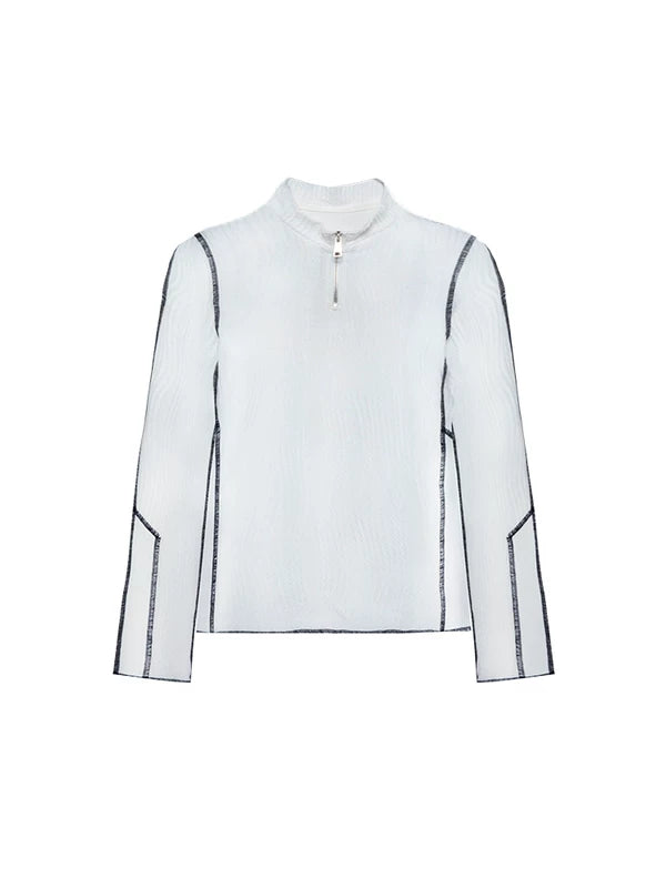 Water Ripple Zip Front Base Layer Hoodie 5