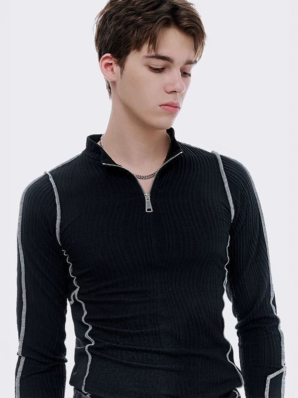 5736033192233,5736033192234,5736033192235, Water Ripple Zip Front Base Layer Hoodie