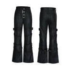 6035341785102,6035341785103,6035341785104,6035341785105, Waxed Distressed Stacked Straight Leg Pants