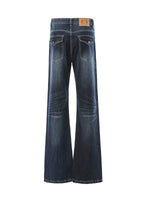 Whiskered Flare Leg Jeans Pants 3