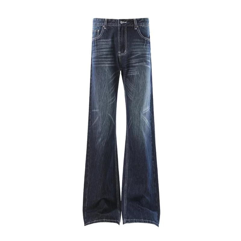 6191469586330,6191469586331,6191469586332,6191469586333,6191469586334, Whiskered Flare Leg Jeans Pants