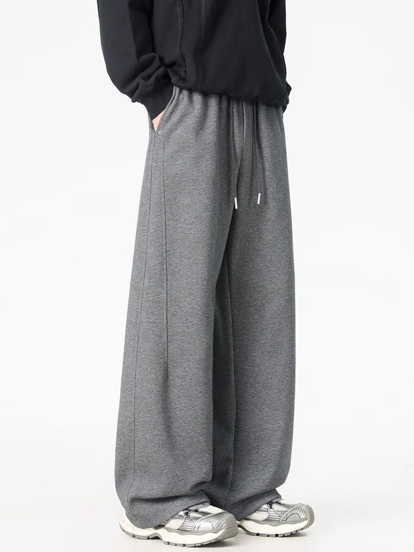 Wide Leg Athletic Sweatpants with Drawstring 5