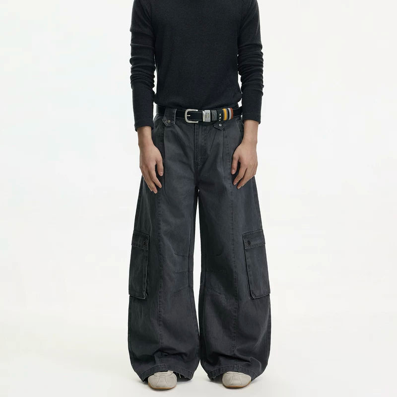 Wide-Leg Cargo Pants Loose Fit 3