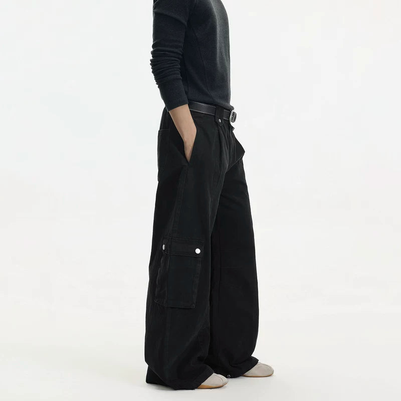 Wide-Leg Cargo Pants Loose Fit 4