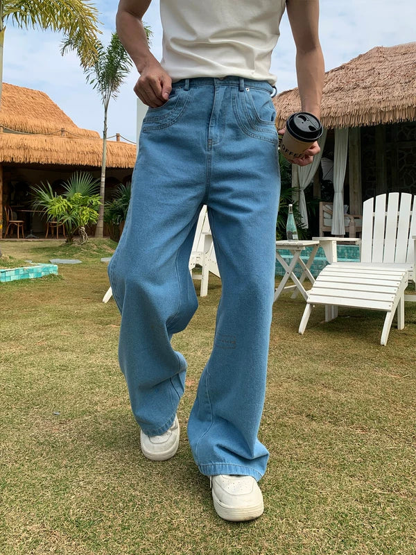 Wide-Leg Casual Streetwear Jeans Pants 2