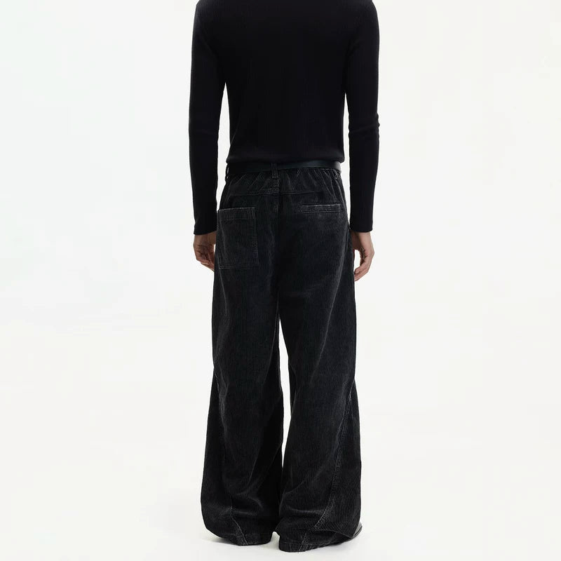 Wide Leg Corduroy Casual Pants 5