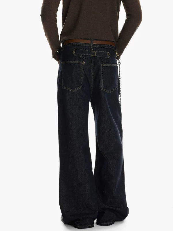 Wide Leg Denim Jeans Pants 5