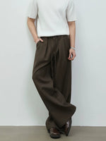 Wide Leg Double Pleated A-Line Pants 5