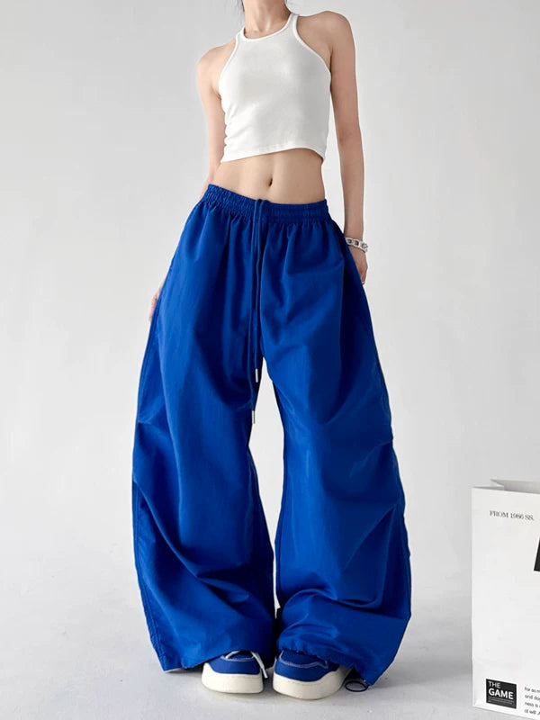 Wide-Leg Drawstring Casual Dance Pants 5