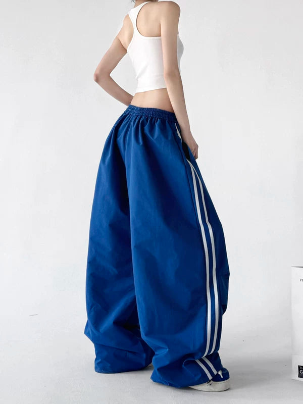 Wide Leg Drawstring Sports Casual Pants 2