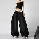 Wide Leg Drawstring Street Sweatpants 5