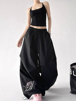 Wide Leg Drawstring Streetwear Cargo Pants 4
