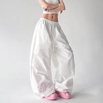 6028948989854,6028948989855,6028948989856,6028948989857, Wide Leg Drawstring Streetwear Cargo Pants