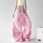 6028948989858,6028948989859,6028948989860,6028948989861, Wide Leg Drawstring Streetwear Cargo Pants