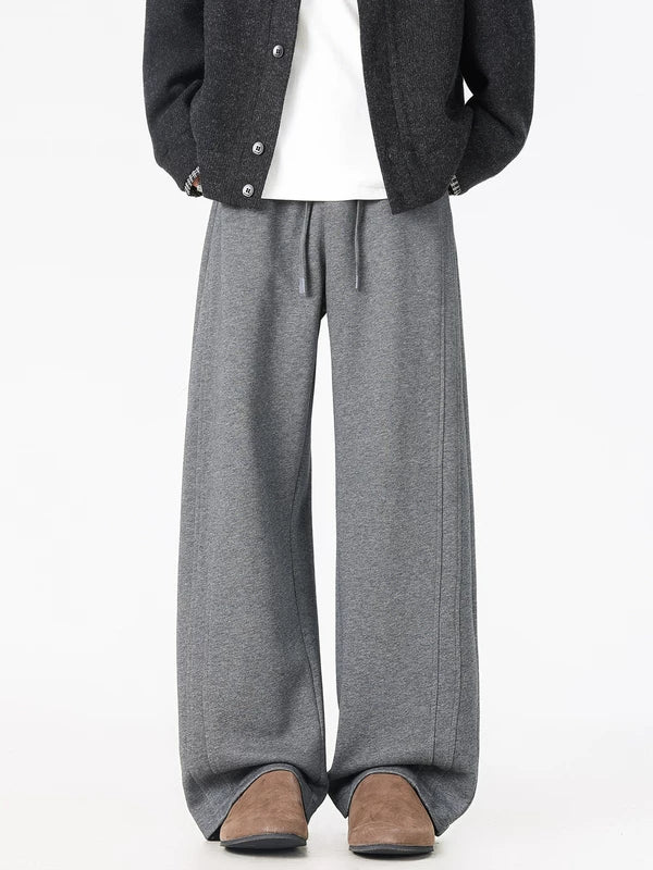 Wide-Leg Drawstring Sweatpants Pants 3