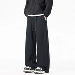 6165978190184,6165978190185,6165978190186,6165978190187,6165978190188, Wide-Leg Drawstring Sweatpants Pants