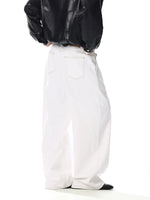 Wide Leg Five-Button Jeans Pants 5