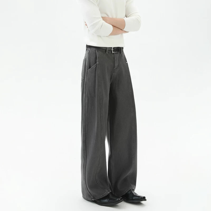 Wide-Leg Fleece Lined Cargo Pants 2