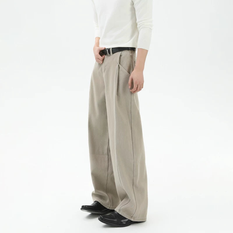 Wide-Leg Fleece Lined Cargo Pants 3
