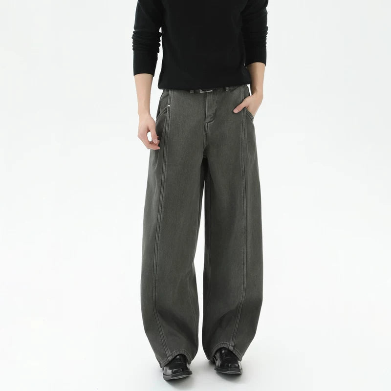 Wide-Leg Fleece Lined Cargo Pants 4