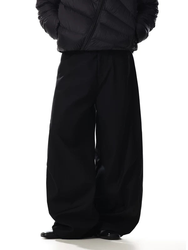 Wide Leg Floor Length Suit Pants 2