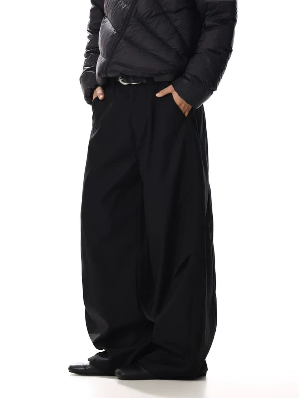 Wide Leg Floor Length Suit Pants 4