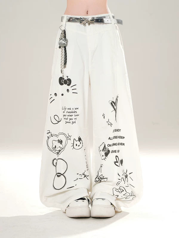 1627207:28320,5924639884624,1627207:28320,5924639884623,1627207:28320,5924639884622,1627207:28320,6092966050985,1627207:28320,6092966050986,5924639884624,5924639884623,5924639884622,6092966050985,6092966050986, Wide Leg Graphic Print Streetwear Pants
