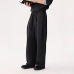 6183379551316,6183379551317,6183379551318,6183379551319, Wide-Leg Knit Elastic Waist Casual Pants
