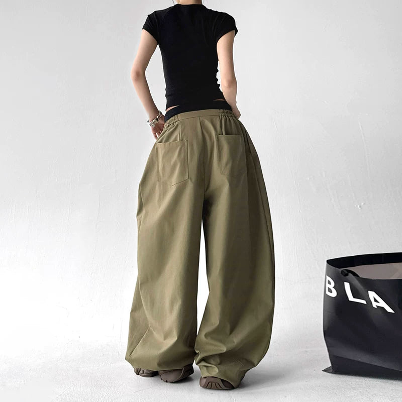 Wide Leg Loose Fit Cargo Pants 5