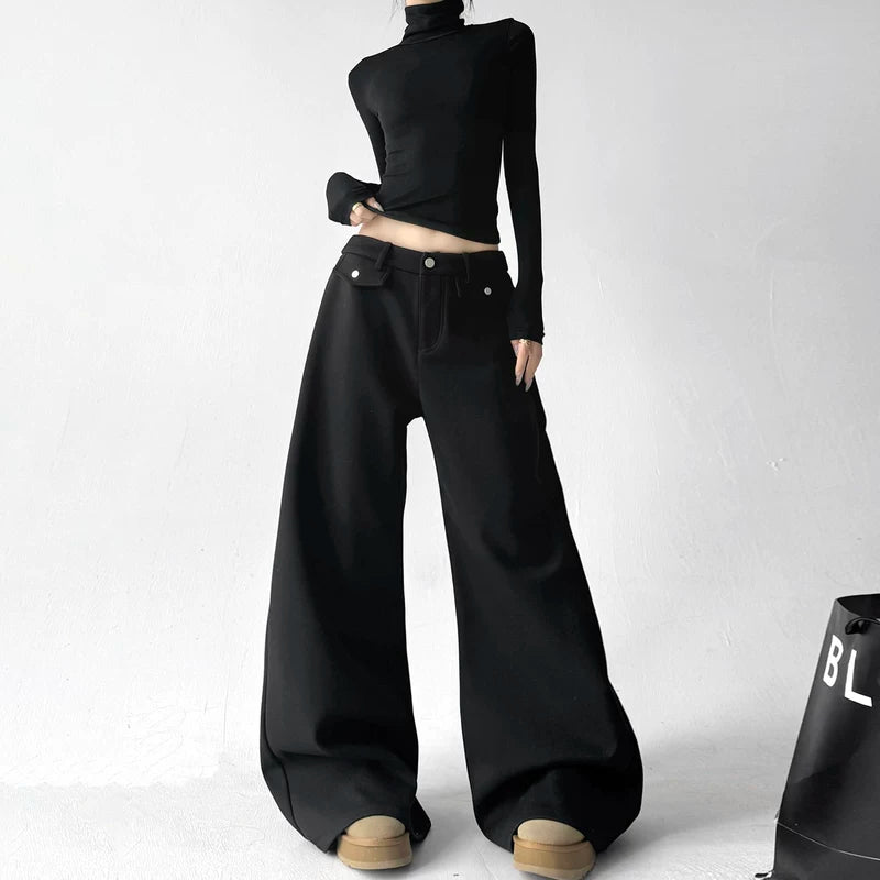 Wide Leg Loose Fit Casual Pants 5