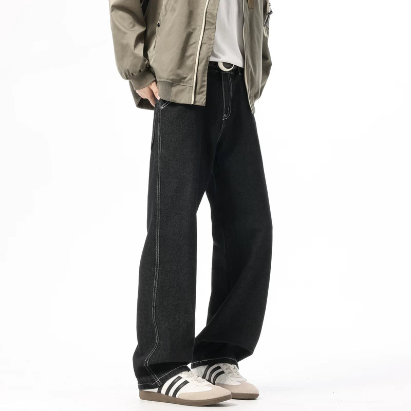 Wide Leg Loose Fit Denim Jeans Pants 5