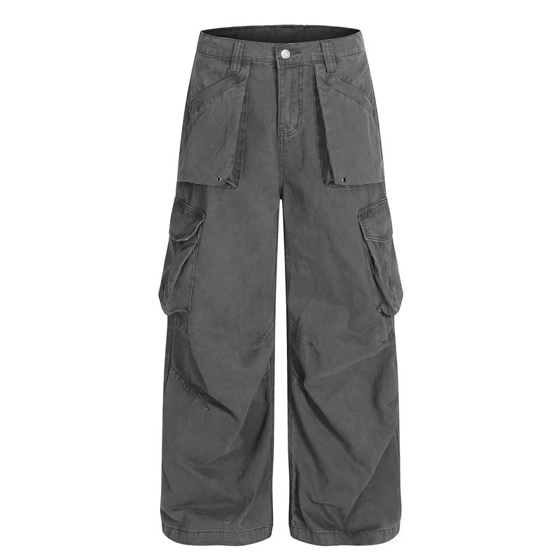 Wide-Leg Multi-Pocket Cargo Pants 5