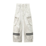 alt_id_6611629768, Wide Leg Multi-Pocket Cargo Reflective Pants