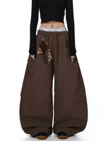 Wide Leg Paratrooper Cargo Pants 4