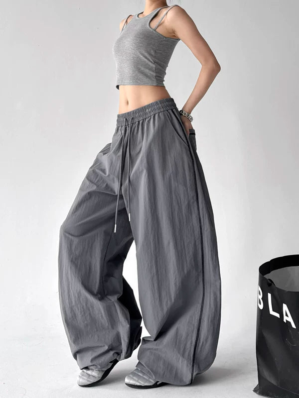 Wide Leg Paratrooper Casual Pants 2