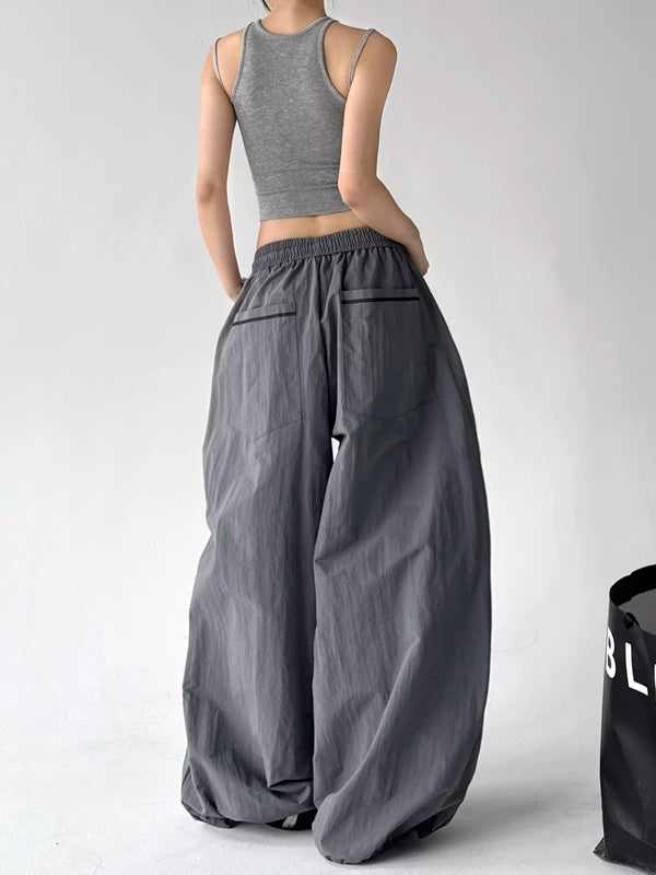 Wide Leg Paratrooper Casual Pants 3