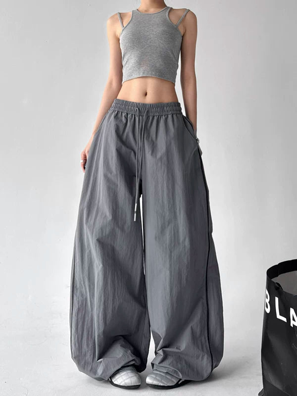 Wide Leg Paratrooper Casual Pants 4