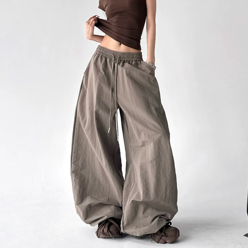 6190434707416,6190434707417,6190434707418,6190434707419,6190434707420,6190434707421,6190434707422,6190434707423, Wide Leg Paratrooper Casual Pants