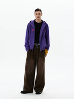 Wide Leg Plaid Double Waistband Sweatpants 2