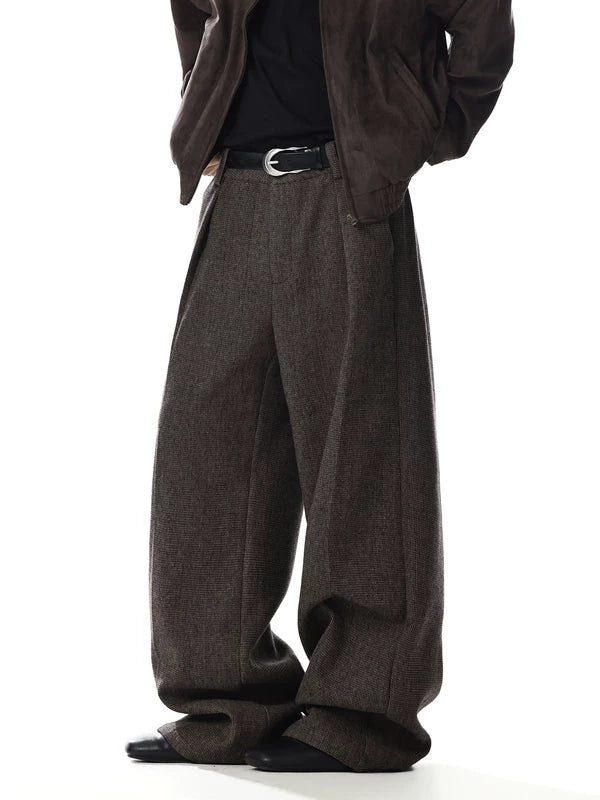 Wide Leg Pleated Casual Pants 2