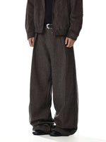 Wide Leg Pleated Casual Pants 4