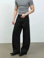 Wide-Leg Pleated Dress Pants 2
