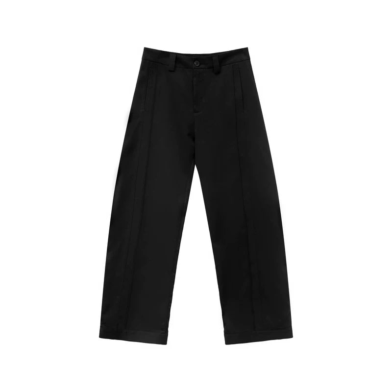 1627207:28341,6175626306765,1627207:28341,6175626306767,1627207:28341,6175626306769,1627207:28341,6175626306771,6175626306765,6175626306767,6175626306769,6175626306771, Wide-Leg Pleated Quilted Casual Pants