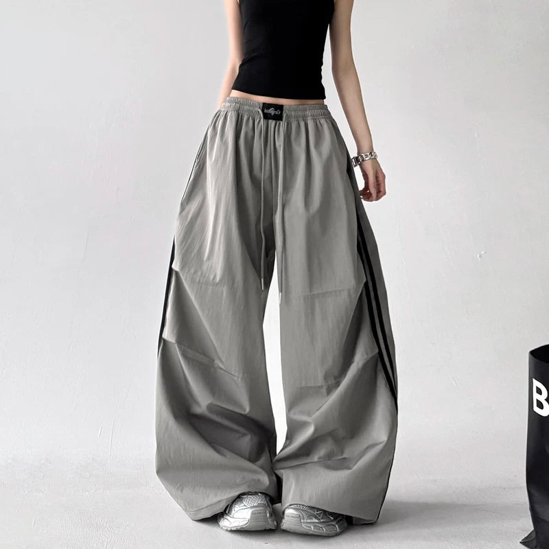 Wide-Leg Quick-Dry Drawstring Sports Pants 3